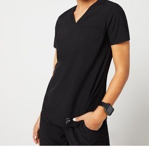 Black Jogger Scrub Set